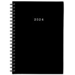 Next ημερολόγιο 2024 basic ημερήσιο σπιράλ μαύρο 17x25εκ.  τμχ.