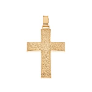 Μενταγιόν Senza επιχρυσωμένο ασήμι 925, σταυρός