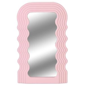Διακοσμητικός καθρέφτης "wave"  Υ26x16εκ. ροζ  τμχ.