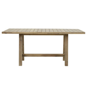 Τραπέζι Malibu pakoworld μασίφ ξύλο ακακίας 170x90x75.5εκ (1 τεμάχια)