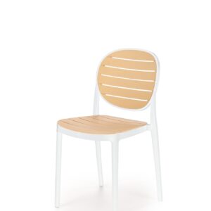 K529 chair white / brown