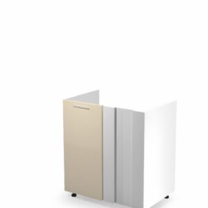 VENTO DK-80/82 corner sink cabinet, color: white / beige DIOMMI V-UA-VENTO-DKN-100/82-BEŻOWY