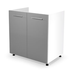 VENTO DK-80/82 sink cabinet, color: white / light grey DIOMMI V-UA-VENTO-DK-80/82-J.POPIEL