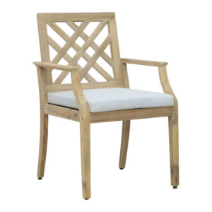 Καρέκλα Bolen pakoworld μασίφ ξύλο ακακίας-μπεζ ύφασμα 59x63.2x89.9εκ (1 τεμάχια)