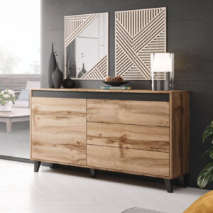 NORD chest of drawers antracyt/black
