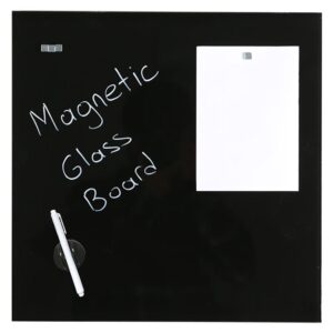 Μαγνητικός γυάλινος πίνακας μαύρος 45x45εκ.  τμχ.