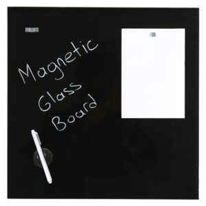 Μαγνητικός γυάλινος πίνακας μαύρος 40x60εκ.  τμχ.
