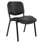 ΚΑΡΕΚΛΑ JANISHA HM1010.01 ΜΕ ΔΕΡΜΑΤΙΝΗ PU ΜΑΥΡΟ 553,5x59x77 εκ. (1 Τεμμάχια)