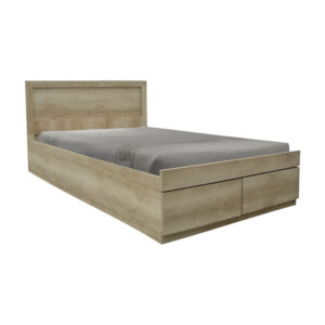 Κρεβάτι μονό Olympus pakoworld με συρτάρι castillo-oak 100x200εκ (1 τεμάχια)