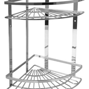 Εταζέρα 2 Ράφια Ασημί Μέταλλο 35.4x25x33.5cm