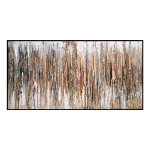 ΠΙΝΑΚΑΣ ΤΟΙΧΟΥ ABSTRACT HM4574.01 ΜΕ ΚΟΡΝΙΖΑ ΜΑΥΡΗ-ΚΑΜΒΑΣ 142x4.5x72Υεκ (1 Τεμμάχια)