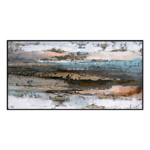 ΠΙΝΑΚΑΣ ΤΟΙΧΟΥ ABSTRACT HM4575.02 ΜΕ ΚΟΡΝΙΖΑ ΜΑΥΡΗ-ΚΑΜΒΑΣ 142x4.5x72Υεκ (1 Τεμμάχια)