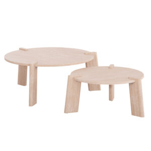 ΣΕΤ 2ΤΜΧ ΤΡΑΠΕΖΙΑ ΣΑΛΟΝΙΟΥ EQUIL HM9943.01 MDF ΜΕ ΜΕΛΑΜΙΝΗ-ΦΥΣΙΚΟ 66x66εκ + 87x87εκ (1 Τεμμάχια)